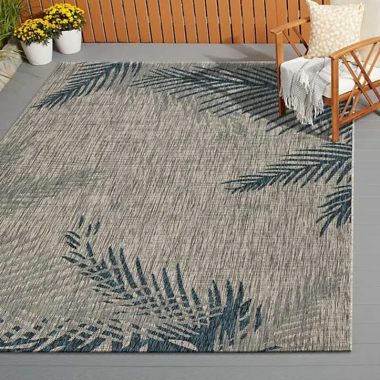 Kirklands Home Tropical Palms Captiva Outdoor Area Rug, 7x9 Discount