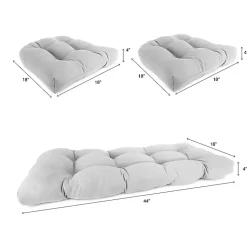 Kirklands Home Tropical 3-pc. Chair and Bench Outdoor Cushion Set Sale