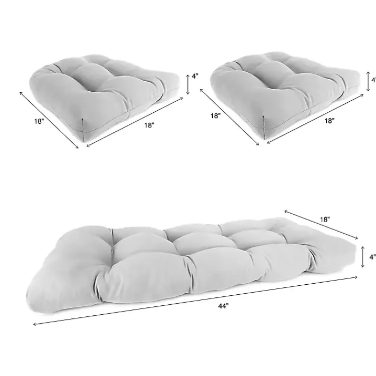 Kirklands Home Tropical 3-pc. Chair and Bench Outdoor Cushion Set Sale