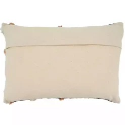 Pillows>Kirklands Home Tufted Chevron Plaid Cotton Lumbar Pillow