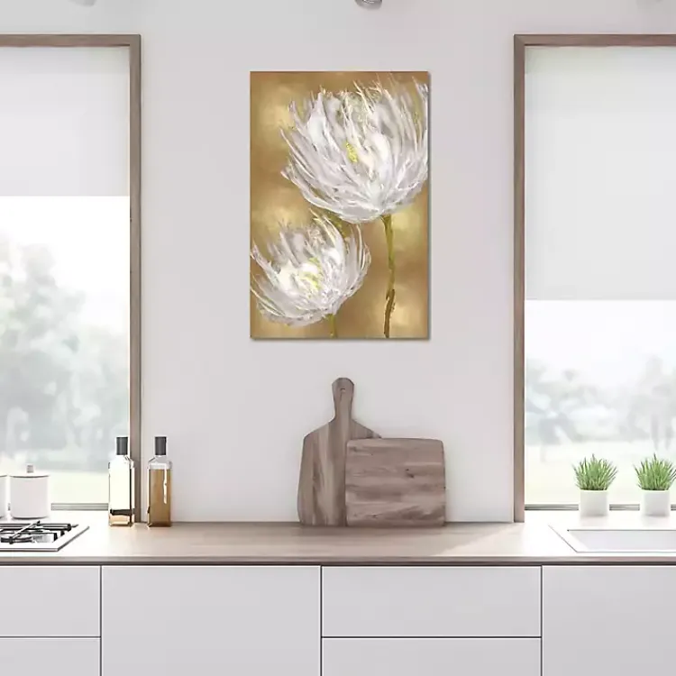Kirklands Home Tulips on Gold Canvas Art Print Hot