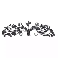 Kirklands Home Turquoise Bronze Distressed Iron Vine Wall Plaque Brown Best