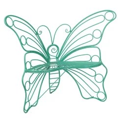 Kirklands Home Turquoise Butterfly Metal Chair Blue Sale