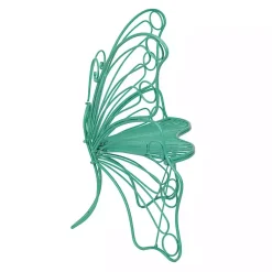 Kirklands Home Turquoise Butterfly Metal Chair Blue Sale