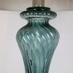 Kirklands Home Turquoise Glass Table Lamps, Set of 2 White Best