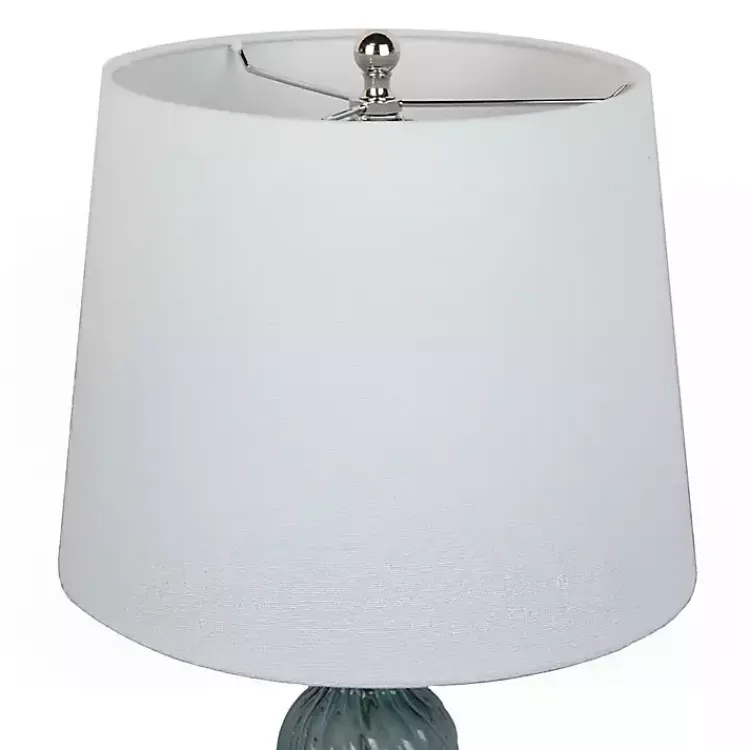 Kirklands Home Turquoise Glass Table Lamps, Set of 2 White Best