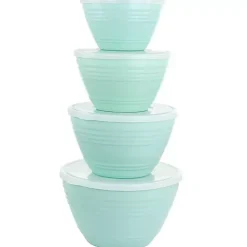 Kirklands Home Turquoise Martha Stewart 8-pc. Storage Bowls Blue Hot