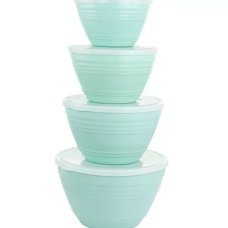 Kirklands Home Turquoise Martha Stewart 8-pc. Storage Bowls Blue Hot