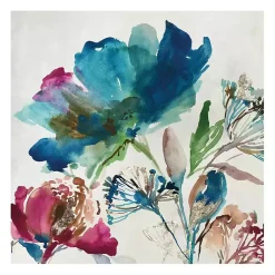 Kirklands Home Turquoise on Watercolor Giclee Canvas Art Print New