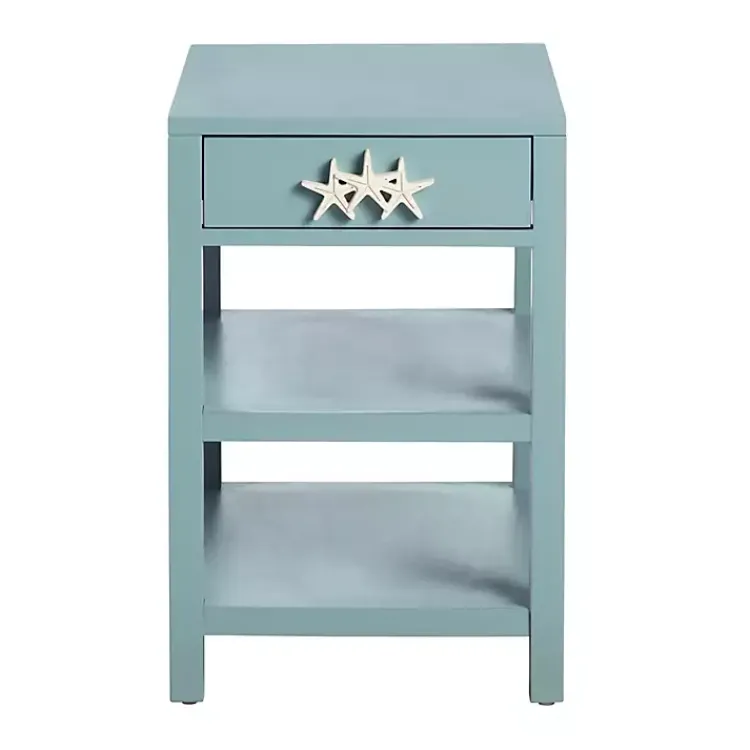 Kirklands Home Turquoise Starfish Accent Table Blue Discount