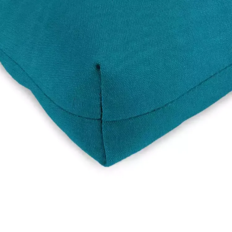 Kirklands Home Turquoise Tufted Outdoor Chair Cushions, Set of 2 Blue New