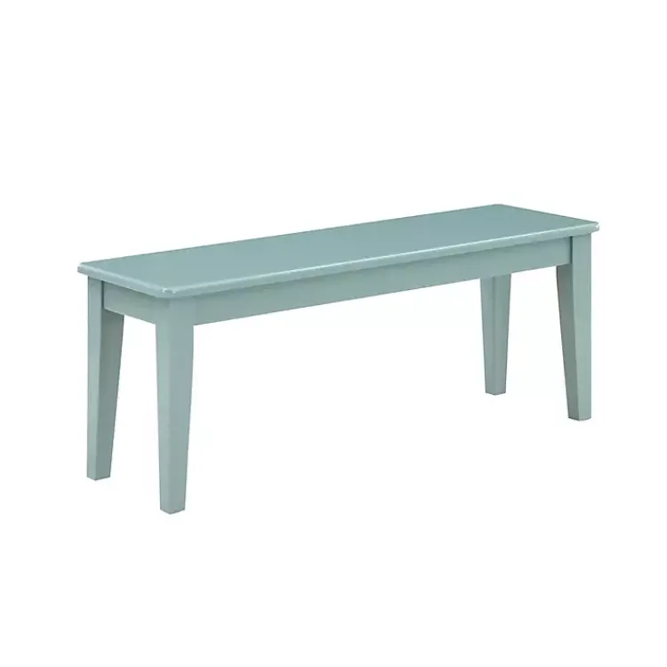 Kirklands Home Turquoise Wood Classic Farmhouse Bench Blue Sale