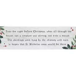 Christmas Art & Wall Decor>Kirklands Home Twas the Night Before Christmas Wall Plaque