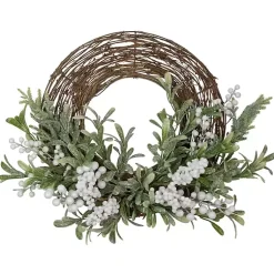 Christmas Wreaths>Kirklands Home Twig and Frosted Berry Wreath