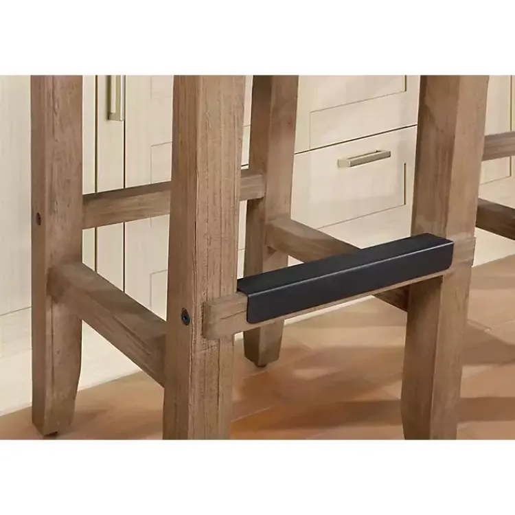 Kirklands Home Twisted Seagrass and Wood Bar Stool Tan Hot