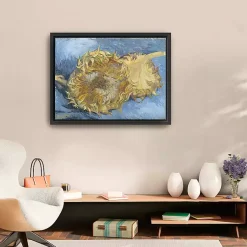 Kirklands Home Two Cut Sunflowers Framed Canvas Art Print Clearance