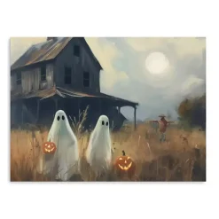 Halloween>Kirklands Home Two Ghost Friends Canvas Art Print, 32x24 in. Multi