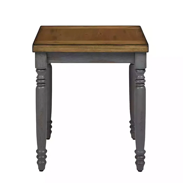 Kirklands Home Two Tone Coffee Table and End Tables, Set of 3 Gray New