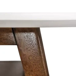 Kirklands Home Two-Tone Ava Mid-Century Modern Coffee Table White Discount