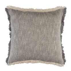 Pillows>Kirklands Home Two-Tone Gray Woven Accent Pillow
