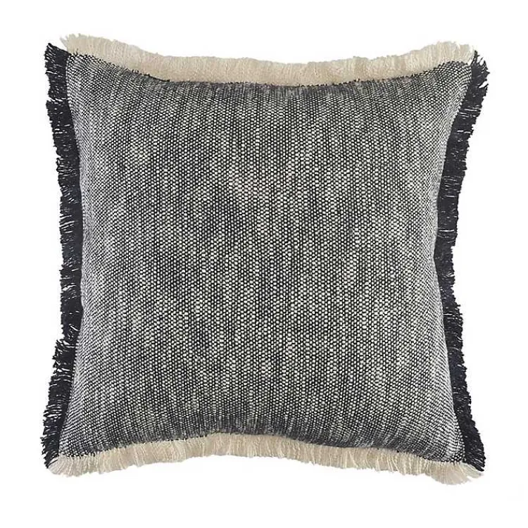 Pillows>Kirklands Home Two-Tone Navy Woven Accent Pillow
