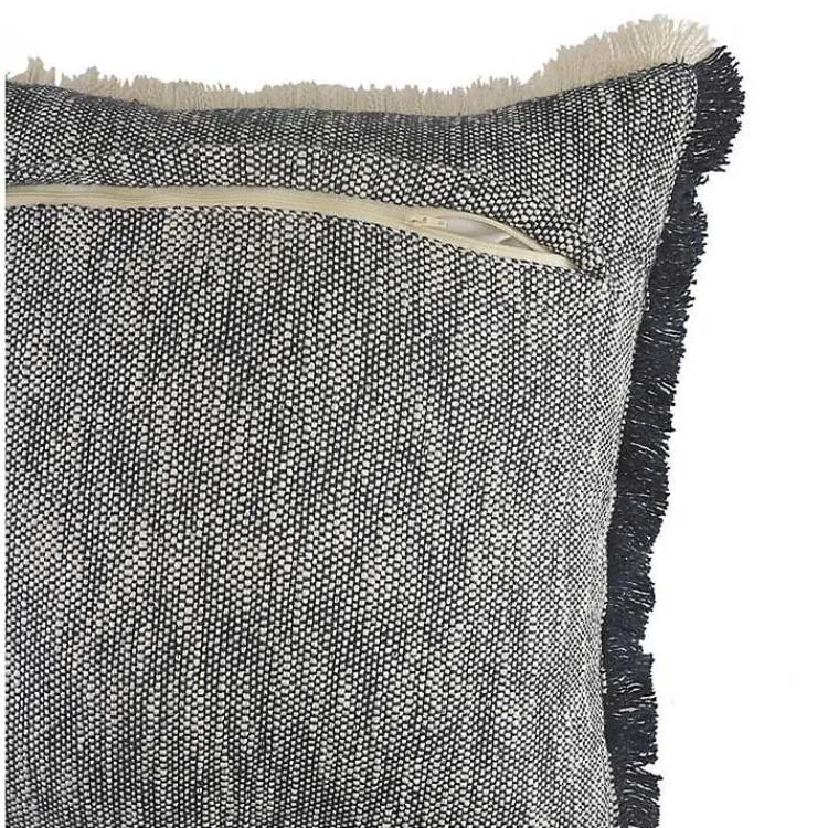 Pillows>Kirklands Home Two-Tone Navy Woven Accent Pillow
