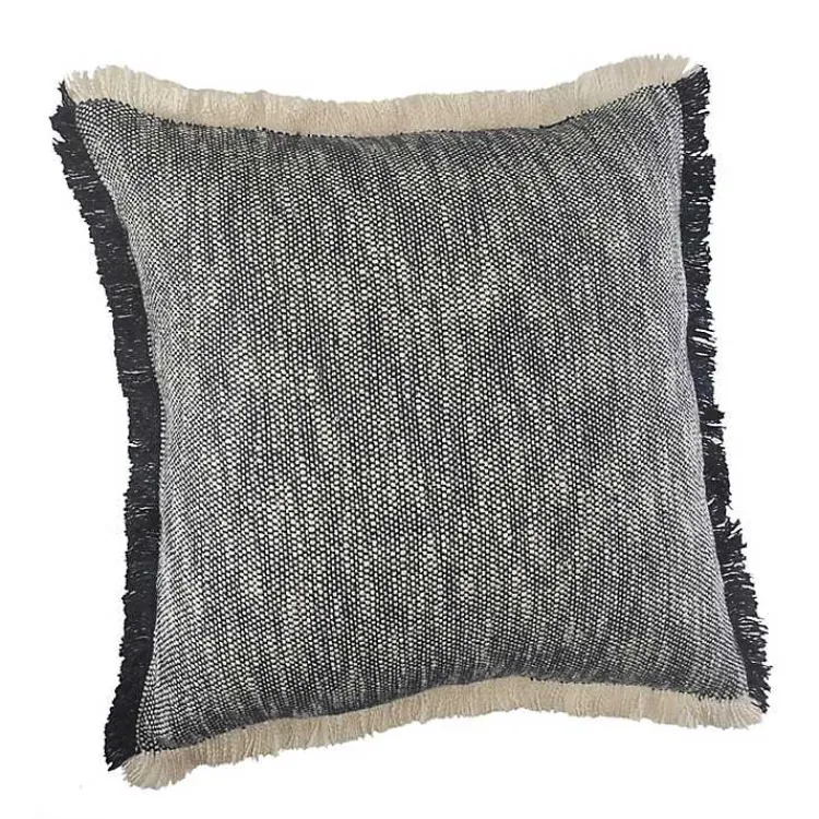 Pillows>Kirklands Home Two-Tone Navy Woven Accent Pillow