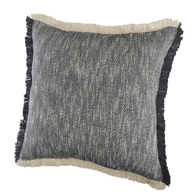 Pillows>Kirklands Home Two-Tone Navy Woven Accent Pillow