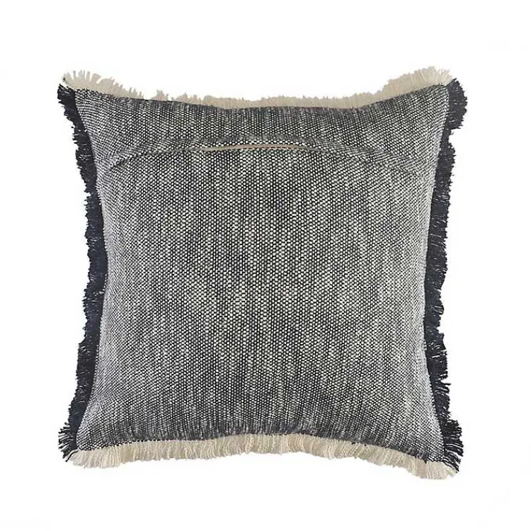 Pillows>Kirklands Home Two-Tone Navy Woven Accent Pillow