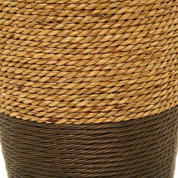 Vases>Kirklands Home Two-Toned Natural Seagrass Floor Vase, 28 in.