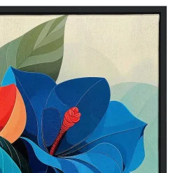 Kirklands Home Ultra Violet Blooms I Framed Canvas Art Print Outlet