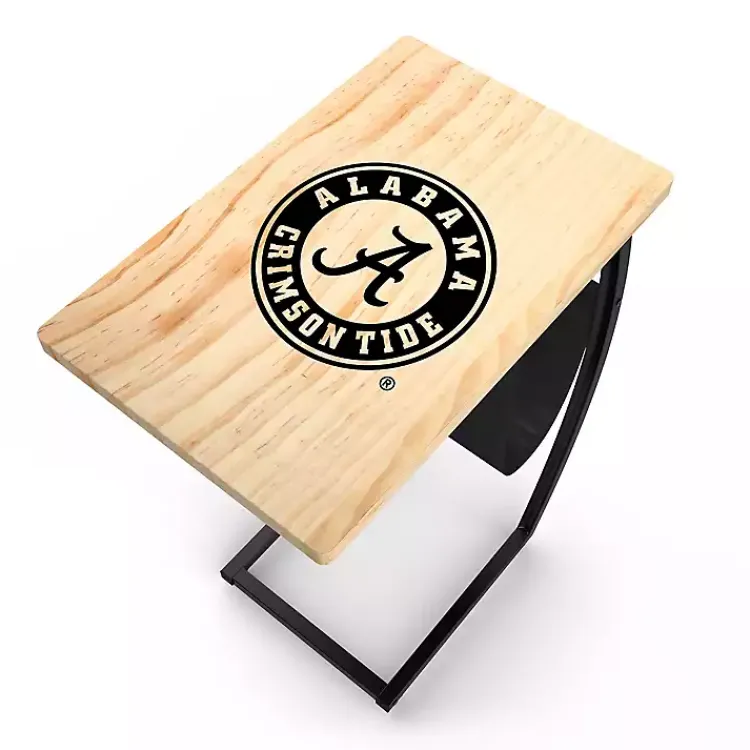 Kirklands Home University of Alabama Wood C-Table Tan Sale