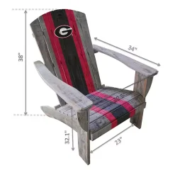Kirklands Home University of Georgia Adirondack Outdoor Chair Brown Online
