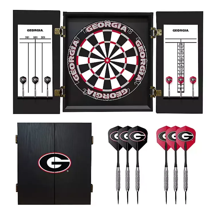 Kirklands Home University of Georgia Dartboard Set Outlet