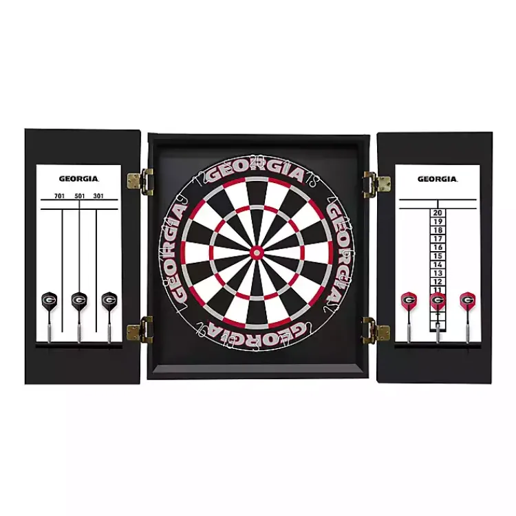 Kirklands Home University of Georgia Dartboard Set Outlet
