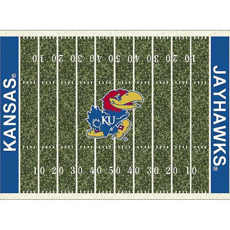 Kirklands Home University of Kansas Homefield Area Rug, 6x8 New
