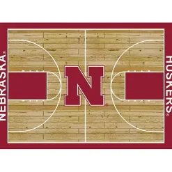 Kirklands Home University of Nebraska Courtside Area Rug, 4x6