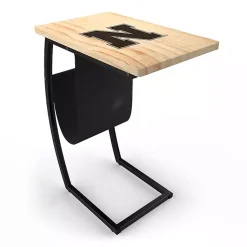 Kirklands Home University of Nebraska Wood C-Table Tan Sale