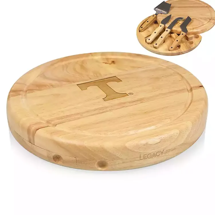 Kirklands Home University of Tennessee Cheese Board and Tool Set Tan Hot