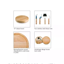 Kirklands Home University of Tennessee Cheese Board and Tool Set Tan Hot