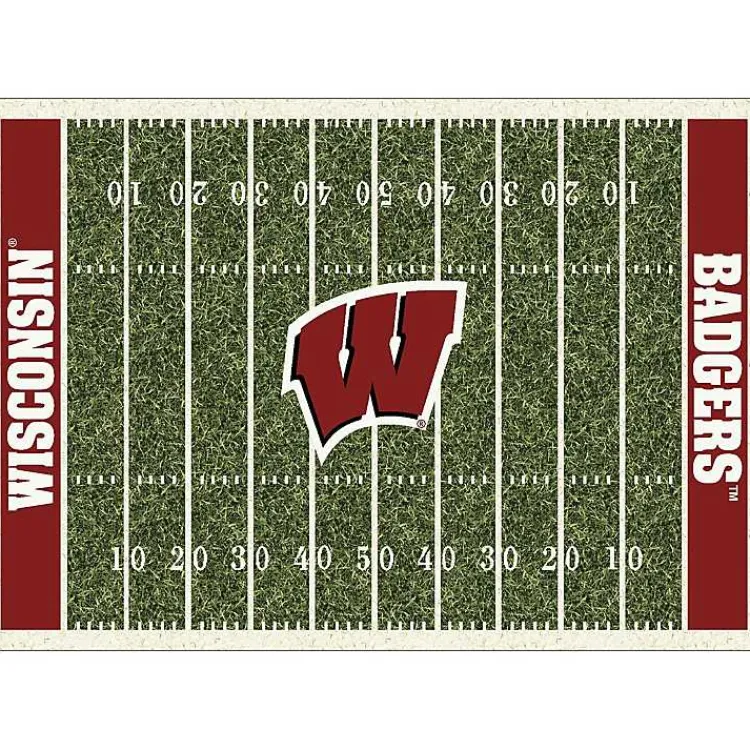 Kirklands Home University of Wisconsin Homefield Area Rug, 6x8 Best