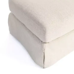 Kirklands Home Upholstered Weekend Ottoman Ivory Best