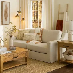Kirklands Home Upholstered Weekend Sofa Ivory Best