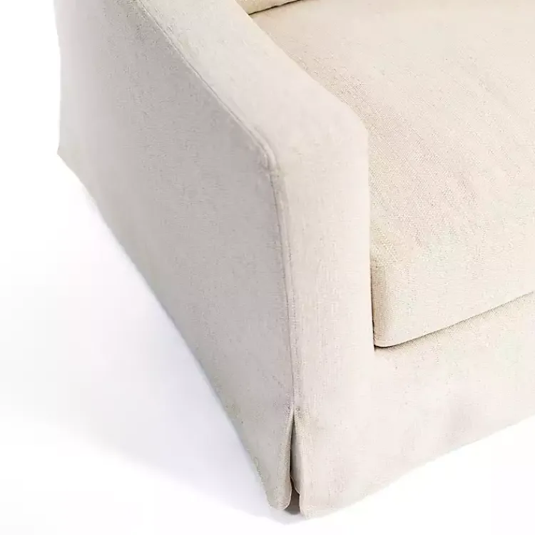 Kirklands Home Upholstered Weekend Sofa Ivory Best