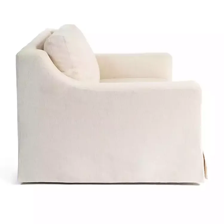 Kirklands Home Upholstered Weekend Swivel Accent Chair Ivory Hot