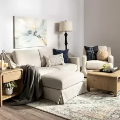 Kirklands Home Upholstered Weekend Swivel Accent Chair Ivory Hot