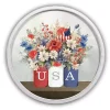 Kirklands Home USA Mason Jar Vases Round Framed Wall Plaque