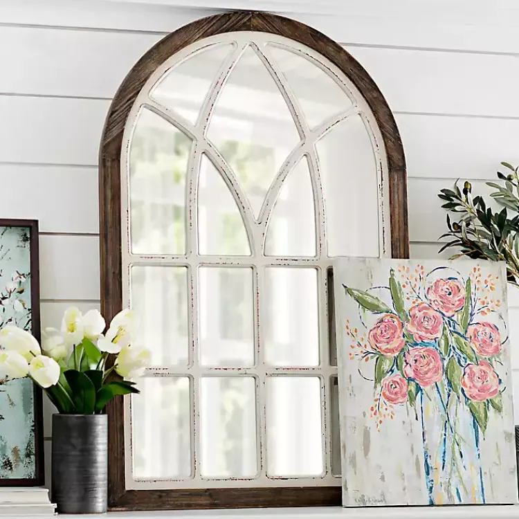 Kirklands Home Vail Two-Tone Arch Wall Mirror Hot
