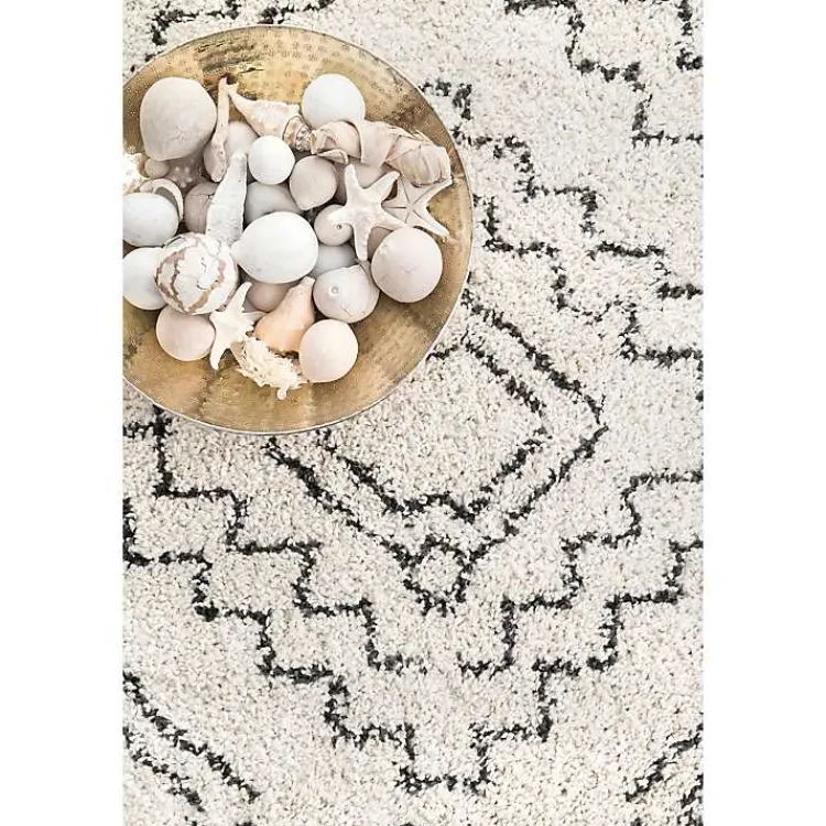 Kirklands Home Vailiki Moroccan Tribal Tassel Area Rug, 5x7 Sale