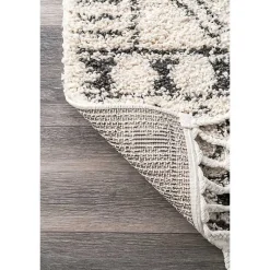 Kirklands Home Vailiki Moroccan Tribal Tassel Area Rug, 5x7 Sale